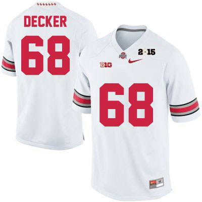 Ohio State Buckeyes Men's Taylor Decker #68 White Authentic Nike College NCAA Stitched Football Jersey NE19T05UU